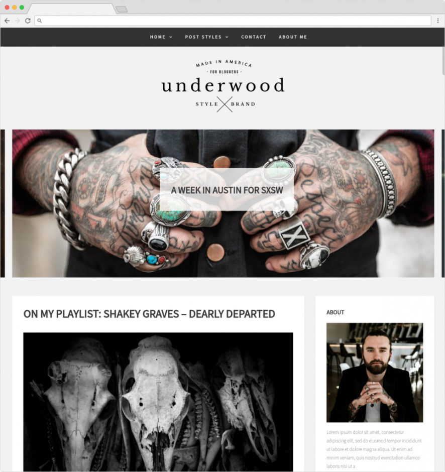 Underwood WordPress Multi Concept Web Templates